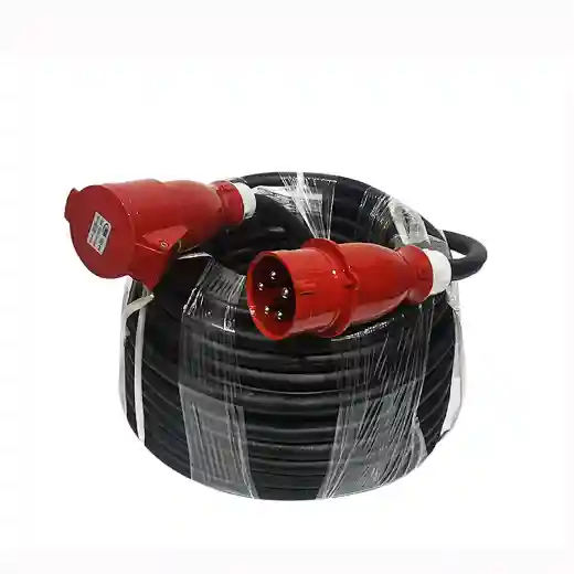 10m 63A 5Pin 3-Phase Power Extension Cable – 5x6mm² ST Cable with Socapex Connector and Plug